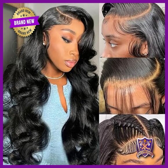 Body Wave Lace Front Wig 200% Density Human Hair 13x4 HD Lace Glueless
